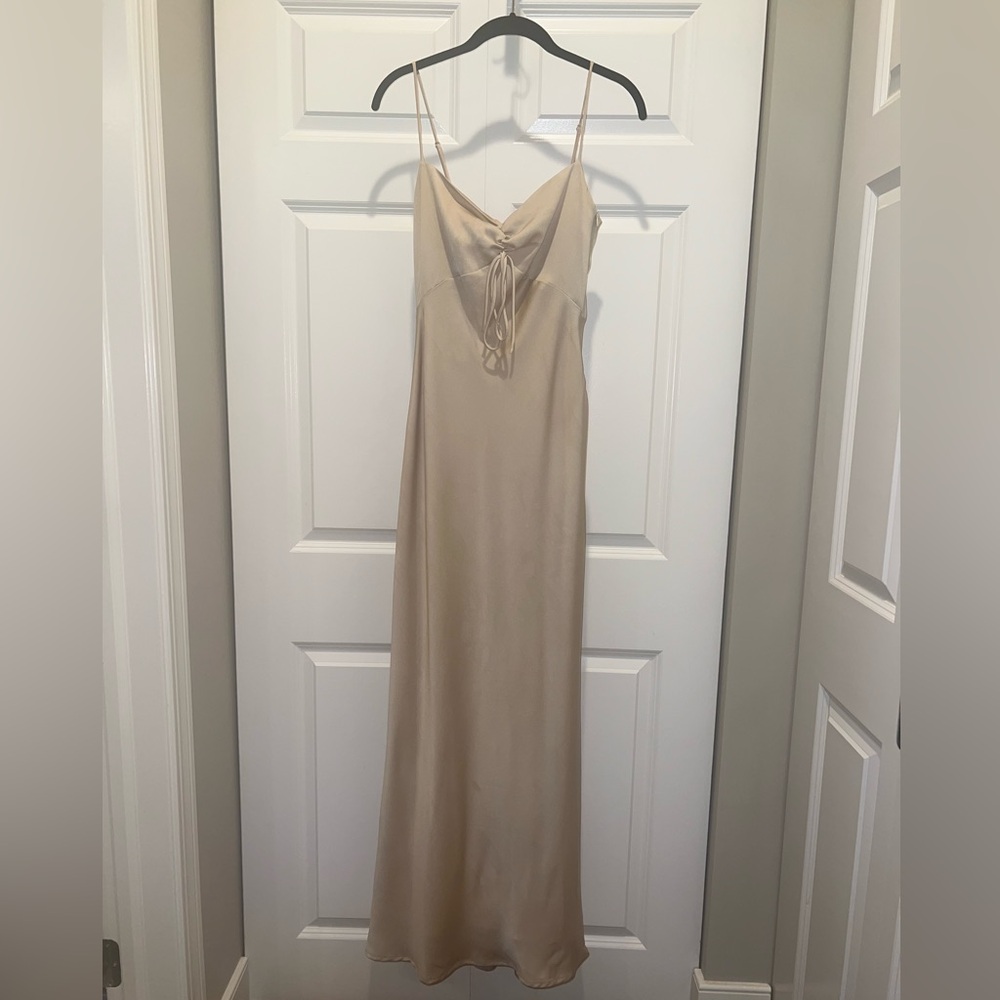 Park & Fifth - York Dress - Champagne Bubble Satin - Small